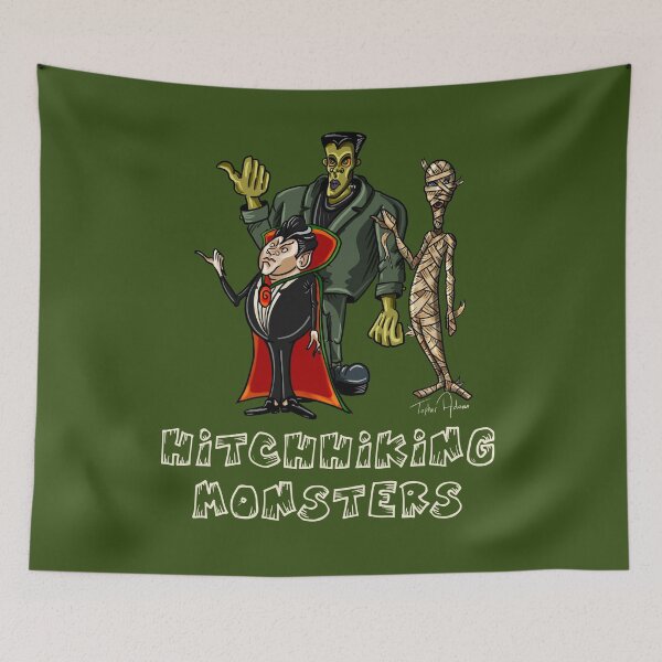 Item preview, Hitchhiking monsters designed and sold by IFMTopherAdam.