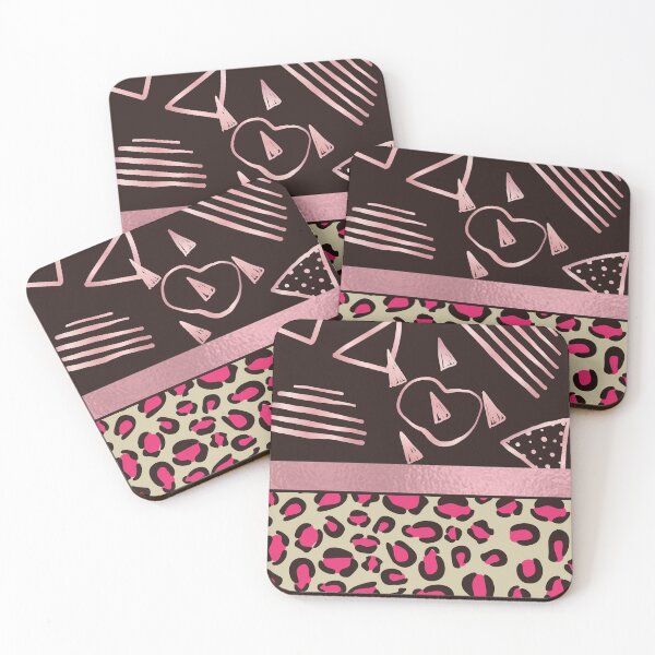 Item preview, Pink Leopard Rose Gold  Metal Abstract Patterns designed and sold by JooArtPrints  ★★★★★.