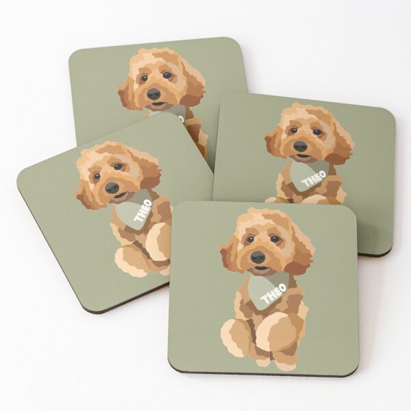 Item preview, Spoodle Dog Portrait Digital Illustration designed and sold by sherylwylie.