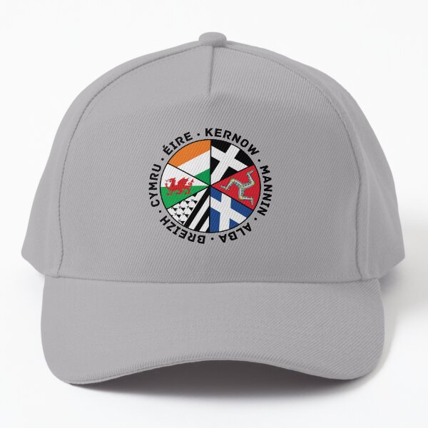 Celtic Nations Flags, Wales, Scotland, Cornwall, Isle of Man, Ireland and Brittany, Baseball Cap