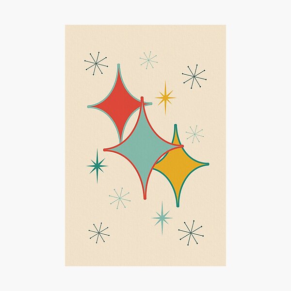 Mid Century Atomic Age Composition 4 Photographic Print