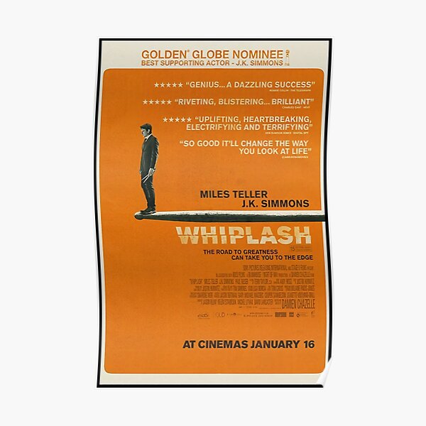 Music Classic Whiplash Poster Poster