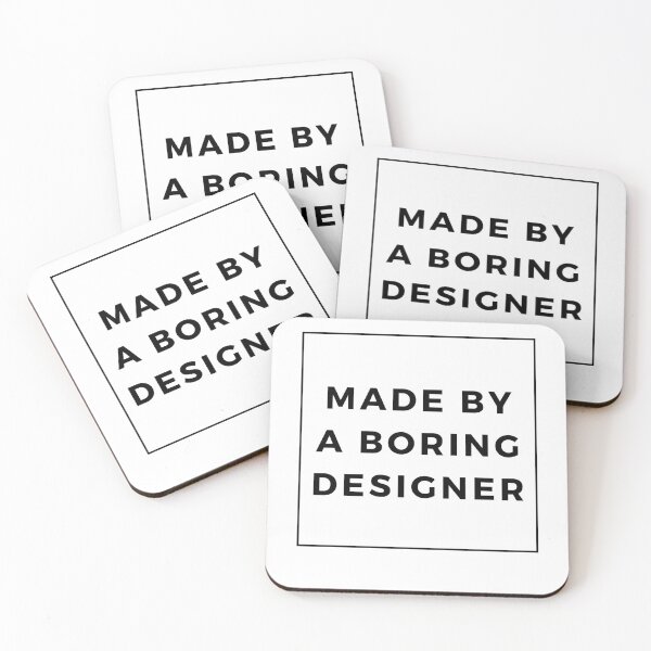 Item preview, MADE BY A BORING DESIGNER designed and sold by Qubalcube.