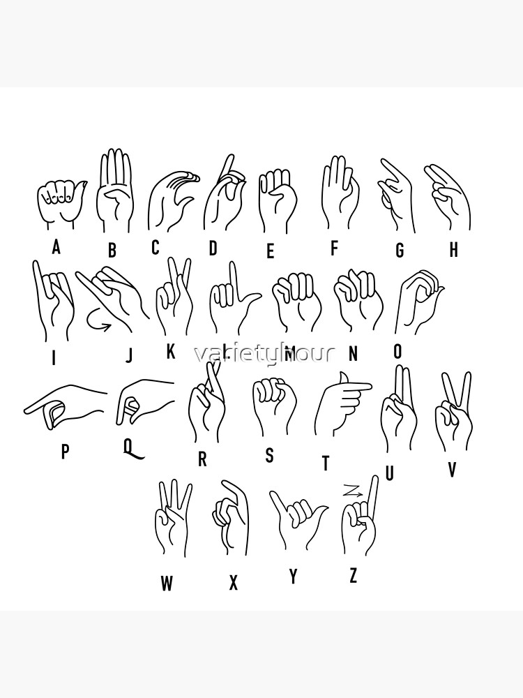 american-sign-language-asl-chart-poster-for-sale-by-varietyhour-redbubble