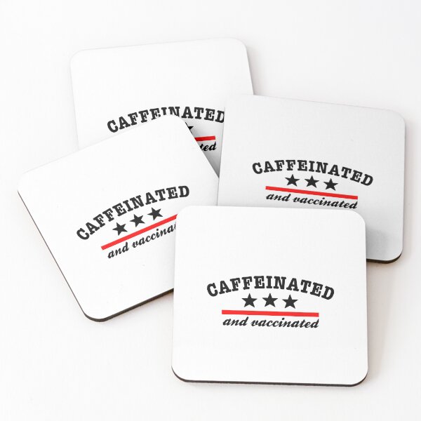 Item preview, Caffeinated and Vaccinated T-shirt, Vaccinated Covid-19, Gifts for Doctors, Gifts for Nurses designed and sold by medbouk1.