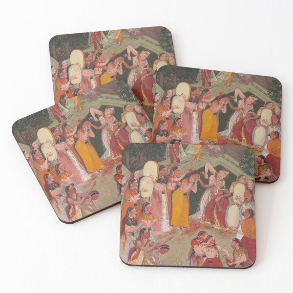 Item preview, Girls Spraying Each Other at Holi designed and sold by HinduArtGallery.