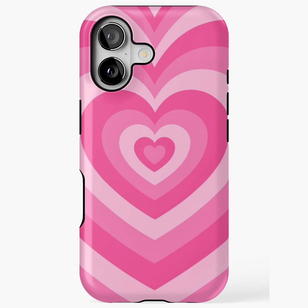 Pink Heart Pattern iPhone Case
