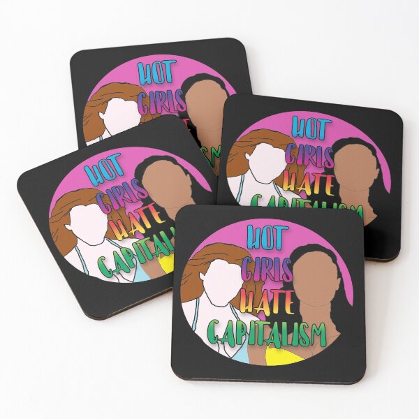 Item preview, Hot Girls Hate Capitalism Drawing designed and sold by RevolutionInPaint.