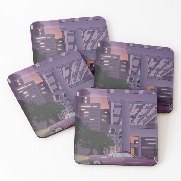 Item preview, Cityscape aesthetic  l aesthetic anime night city vaporwave designed and sold by Bossin.