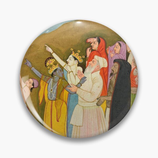 Item preview, Krishna and his Family Admire a Solar Eclipse designed and sold by HinduArtGallery.
