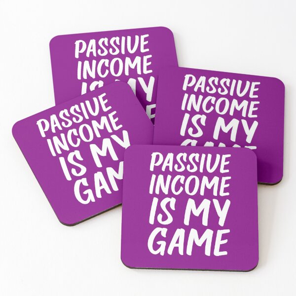 Item preview, Passive Income is My Game | Money | Life Goals | Quotes | Purple designed and sold by Wintre2.