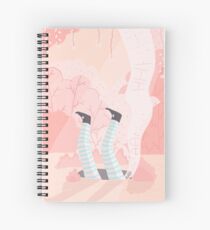 Alice And The Rabbit Hole Spiral Notebook