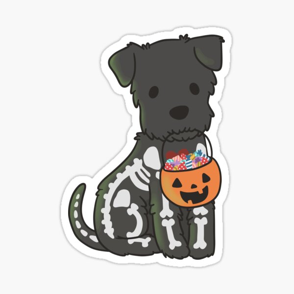 Halloween Schnauzer Sticker