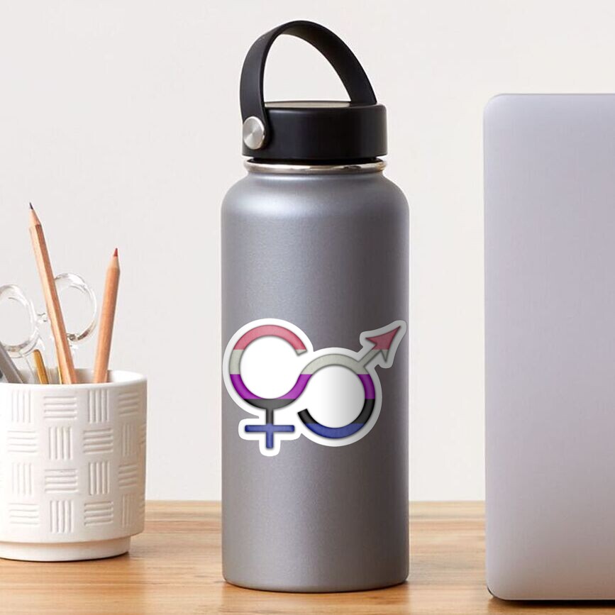 Gender Fluid Symbol Sticker