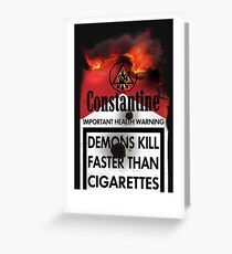 Constantine Warning Greeting Card