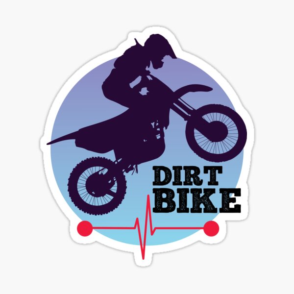 HEART BEAT LINE MOTO Dirt Bike Me T We D CAR VINYL DECAL ￡1.09 ...