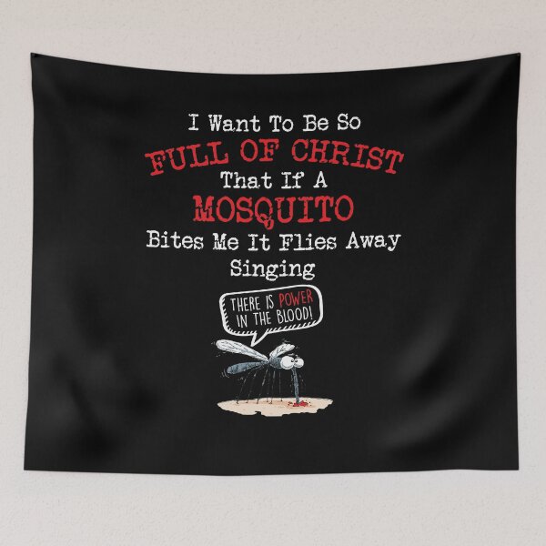 Item preview, Mosquito Joke Funny Christian Bible Jesus Christ designed and sold by Dressed For  Duty.