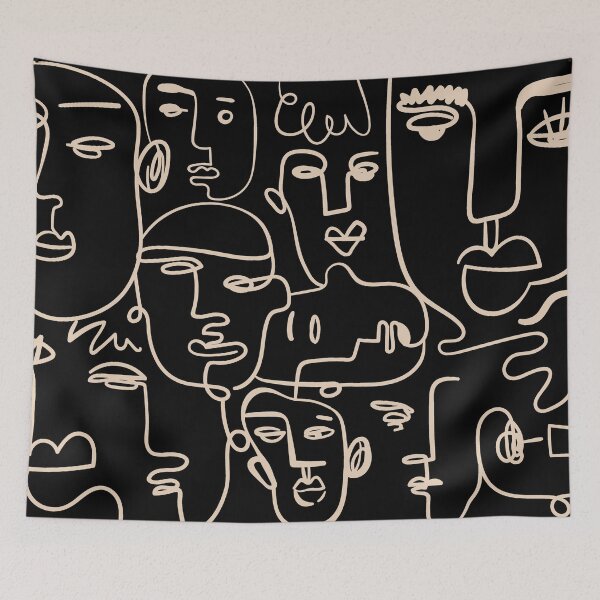 Item preview, Abstract faces designed and sold by Jenmag.