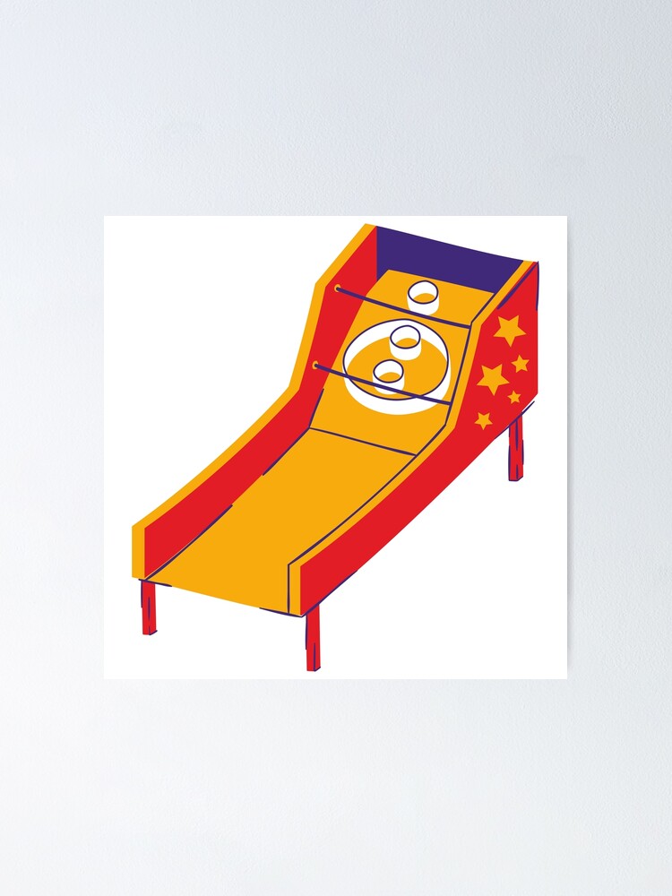 "Skee Ball" Poster by SenGift Redbubble
