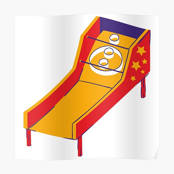 "Skee Ball" Poster by SenGift Redbubble