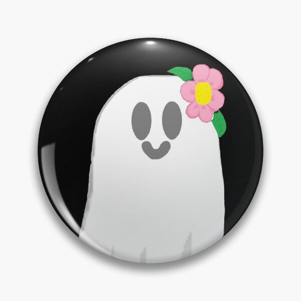 Item preview, Ghost with pink glower  designed and sold by Onimiki.