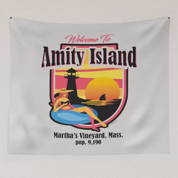 Item preview, Welcome To Amity Island (Universal © UCS LLC) designed and sold by Alema Art.