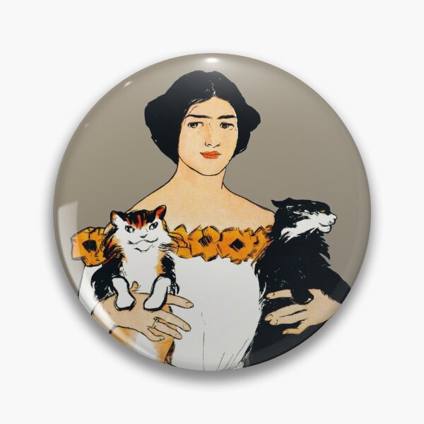 Item preview, Harper’s May  -A woman holding two cats in her arms- designed and sold by SeaInk.