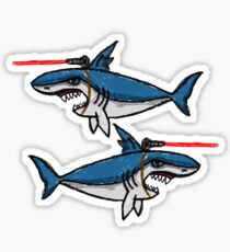 Sharks With Friggin' Laser Beams Attached to Their Heads Sticker