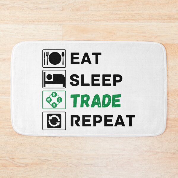 Item preview, eat sleep trade repeat designed and sold by ronaldsonou.