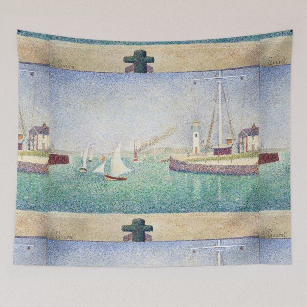 Item preview, Neo Impressionism Painting Entrance of The Port of Honfleur (Entrée du port d'Honfleur) (1886) by Georges Seurat designed and sold by Designedbysm.