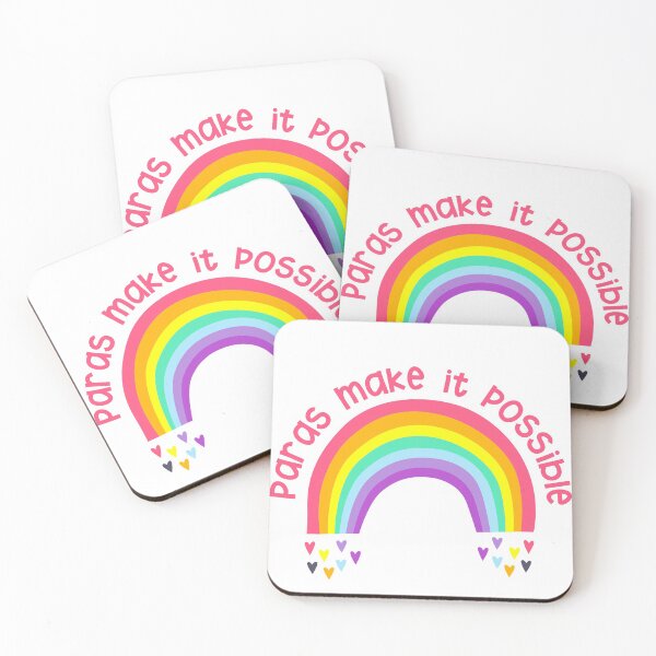 Item preview, Paras Make It Possible Bright Rainbow Hearts designed and sold by Kirsten Uecker.