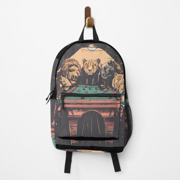 Item preview, Big Cats playing Billiard illustration , snooker music club designed and sold by TRIBExSPACE.