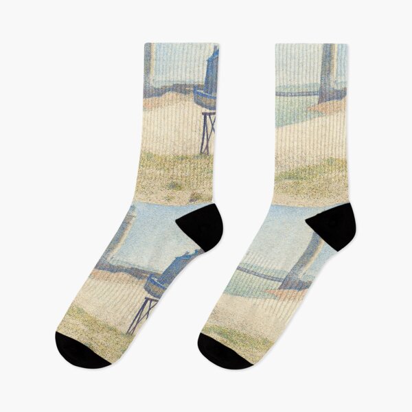 Item preview, Neo Impressionism Painting The Lighthouse at Honfleur (1886) by Georges Seurat designed and sold by Designedbysm.