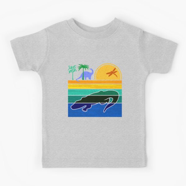 Prehistoric Sea Monster Sarcosuchus Kids T-Shirt