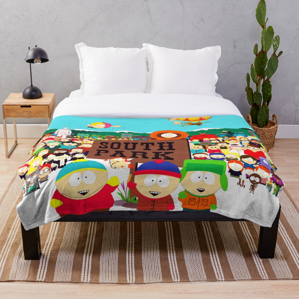 "South Park All Characters" Throw Blanket for Sale by CeladonRB Redbubble