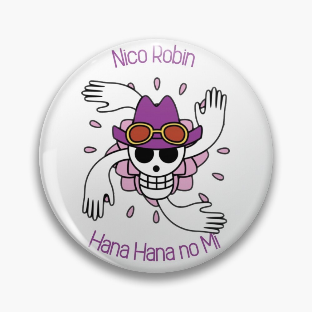 One Piece - Chopper & Nico Robin Skull Pin Set