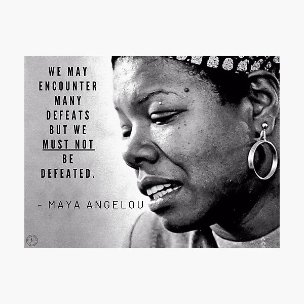 Vista previa del artículo con la obra «Diseño inspirado en Maya Angelou», diseñado y vendido por Central-Designs.
