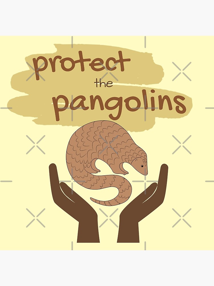 Disover Protect the pangolins - Cute Endangered Pangolins activist design Premium Matte Vertical Poster