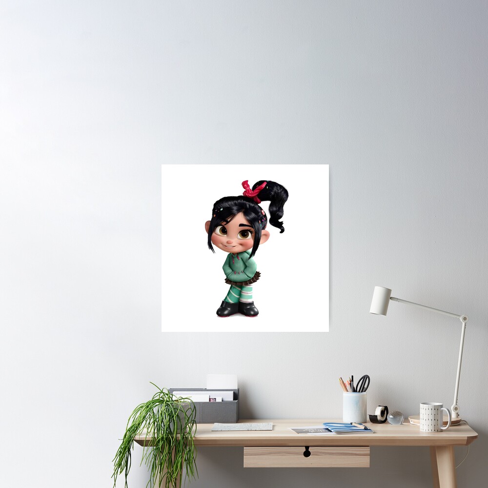 Movie, Wreck It Ralph, Vanellope Von Schweetz 8x12 inch movie poster retro  metal tin logo wall home wall art metal tin logo cave bar coffee club rural