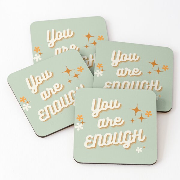 Item preview, You Are Enough Self Love Motivational Reminder designed and sold by ReVibing.