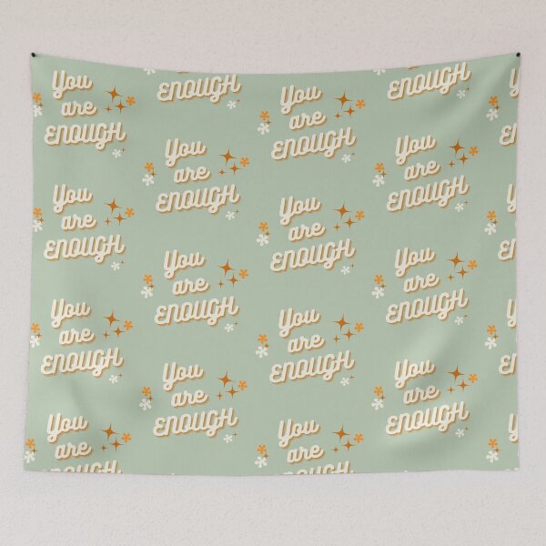 Item preview, You Are Enough Self Love Motivational Reminder designed and sold by ReVibing.