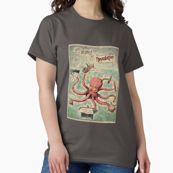 Artikel-Vorschau von Gut gerüstet für die Revolution – Octopus & Revolution, designt und verkauft von Loki Propagandart.