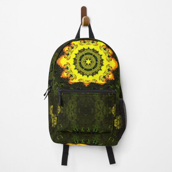 Artikelvorschau, Psychedelisches Kaleidoskop Gelbe und Grüne Blume entworfen und verkauft von WormholeOrbital.