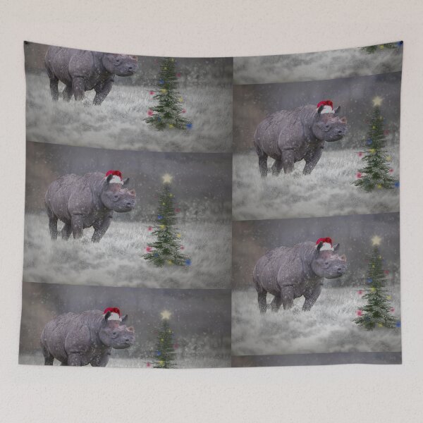 Item preview, Rhino Santa designed and sold by Conservation Art Emporium.