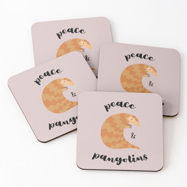 Item preview, Peace and pangolins - Cute Endangered Pangolin design designed and sold by El-Russells.
