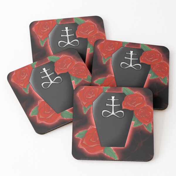 Item preview, Goth Rose Coffin Tattoo Flash Design designed and sold by ZombieCheshire.