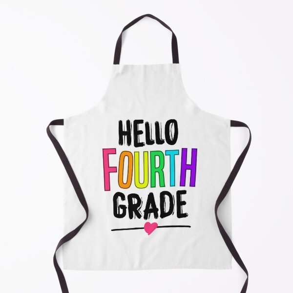 Item preview, Hello Fourth Grade Colorful - back to school gift designed and sold by redblackline.
