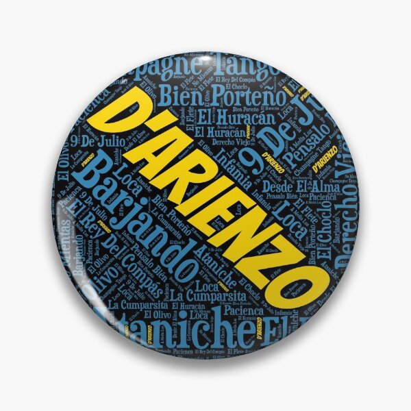 Item preview, Argentine Tango D'Arienzo Word Font Art designed and sold by infinitetango.