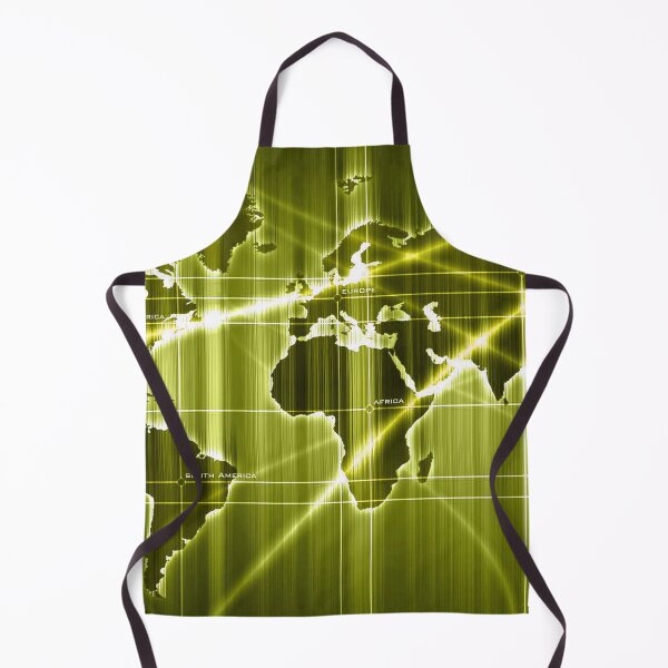 Item preview, Shining Digital World Map - Yellow designed and sold by NexusArts.