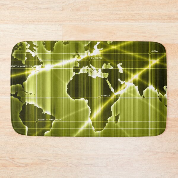 Item preview, Shining Digital World Map - Yellow designed and sold by NexusArts.